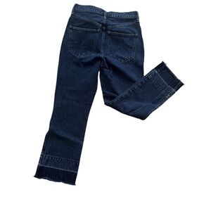 AYR STYX high-rise Dark Blue Cropped Ankle Jeans